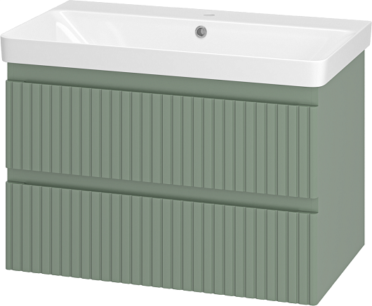 Brevita Мебель для ванной Victory 80 подвесная зеленая – фотография-4