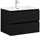 Aquanet Мебель для ванной Вега 2.0 70 Flat подвесная черная матовая – картинка-31