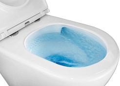 Azario Унитаз приставной Grado AZ-2141D-UQ1 безободковый с сиденьем микролифт белый – фотография-11