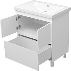 Misty Тумба для умывальника Алиса 75, 1 ящик, напольная – фотография-4