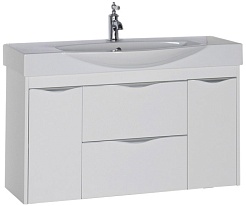 Aquanet Тумба под раковину Франка 105 белый – фотография-1