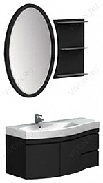 Aquanet Зеркало для ванной Опера/Сопрано 70 черное – фотография-2