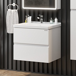 Onika Мебель для ванной Эвада 60 подвесная белая – фотография-6