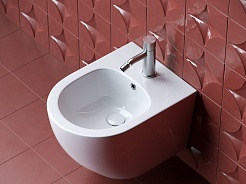 Ceramicanova Подвесное биде Forma CN3010 белое – фотография-4