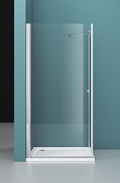 BelBagno Душевой уголок Etna 100/80 ETNA-AH-1-100/80-C-Cr стекло прозрачное – фотография-2