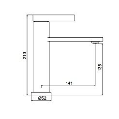 Frap Смеситель для раковины H899 F10899-16 черный – фотография-4