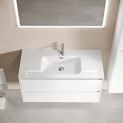 Sancos Мебель для ванной Libra 100 белый глянец – фотография-4