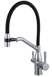 Frap Смеситель для кухни F4397 хром – фотография-1