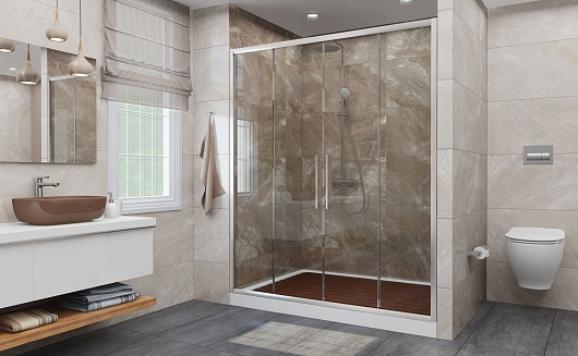 DTO Душевая дверь в нишу FC2 170-190 Chrome – фотография-2