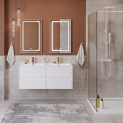 BelBagno Тумба под раковину Kraft 120-2 подвесная Bianco Opaco – фотография-9