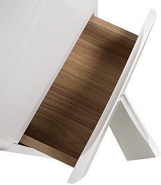 Runo Шкаф пенал Афина 35 белый – фотография-3