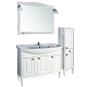 ASB-Woodline Зеркало для ванной Модена 105 белый, массив ясеня – фотография-10
