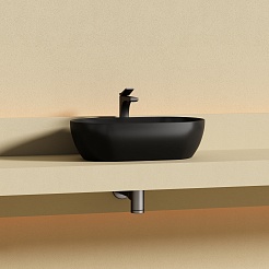 Ceramicanova Мебельная раковина Twist 50 CN12001MB чёрный матовый – фотография-2