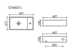 Ceramicanova Раковина Element 40/21 CN6051LMB чёрный матовый – фотография-3