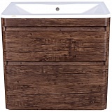 Style Line Тумба для умывальника подвесная Атлантика 60, Люкс старое дерево, PLUS