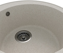 Teymi Мойка кухонная Lina Smart D48 кварцевая белая матовая – фотография-4