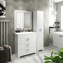 Misty Зеркало для ванной Лейла 70 белое – фотография-2