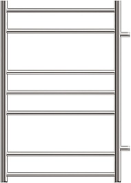 Point Полотенцесушитель водяной П7 500x800 PN10558 хром – фотография-2