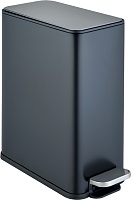 WeltWasser Ведро для мусора WW Paolo BL 10L черное матовое