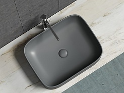 Ceramicanova Мебельная раковина Element 50 CN6052MDH тёмный антрацит матовый – фотография-5