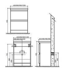 BelBagno Мебель для ванной ENERGIA-N 900 Bianco Lucido – фотография-3