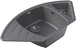 Dr. Gans Мойка кухонная Габи угловая базальт – фотография-2