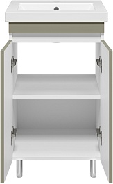 Misty Тумба под раковину Майна 50 хаки/белая – фотография-3