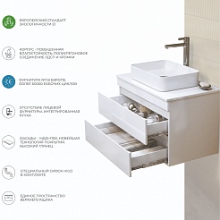 Vigo Тумба под раковину Urban 700-0-2 белая – фотография-9