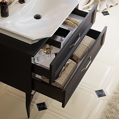 Aqwella Мебель для ванной LaDonna 85 черный матовый – фотография-7