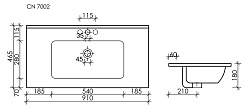 Sancos Тумба с раковиной Urban 90 белый глянец раковина Element 91 CN7002MB – фотография-9