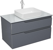Owl 1975 Тумба для умывальника Hella Cristal 100 серый лак