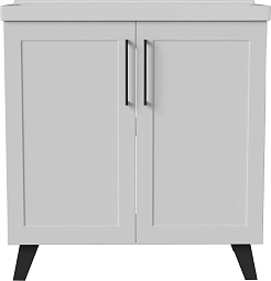 Mixline Тумба под раковину Риф 80 2 створки белая – фотография-1