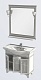 Aquanet Мебель для ванной Валенса 90 черный краколет/золото (180242) – картинка-12