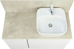 Акватон Столешница под раковину Мишель 100 со стеновой панелью керамогранит – фотография-2