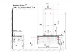 Jorno Зеркало Strong 57 Str.02.57/P/A – фотография-4