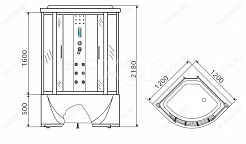 Erlit Душевой бокс ER4320TS-EXC2 – фотография-2