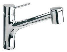 Paini Смеситель для кухни Cox 78CR576LMKM выдвижной излив, хром (CR)