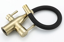 Frap Смеситель для кухни H69 F4396-3 золотой сатин – фотография-2