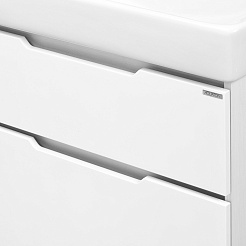 Акватон Тумба под раковину Дакота 80 белая, выбеленное дерево – фотография-3