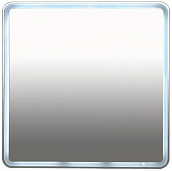 Misty Зеркало Неон 3 LED 80x80 сенсор на корпусе – фотография-1