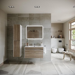 Sancos Тумба с раковиной Smart 90 дуб бардолино раковина Element 91 CN7002 – фотография-5