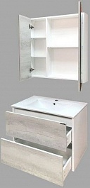 Comforty Мебель для ванной Женева 75 подвесная дуб белый – фотография-3
