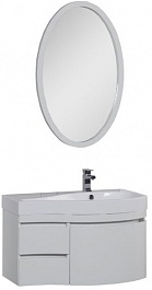 Aquanet Мебель для ванной Сопрано 95 R с ящиком белая (169444) – фотография-1
