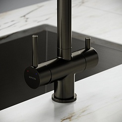 Sancos Смеситель для кухни Spin вороненая сталь SC4015GG – фотография-5