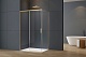 Vincea Душевой уголок Soft 2 130x90 VSR-3SO29013CLG профиль брашированное золото стекло прозрачное – картинка-8