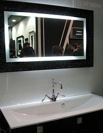 Aquanet Зеркало для ванной "Мадонна 120" черное (168326) – фотография-3