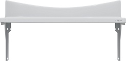 СанТа Тумба с раковиной-столешницей Вегас 70 подвесная белая – фотография-9