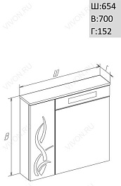 Opadiris Мебель для ванной "Флора 65" – фотография-3