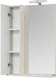 Акватон Зеркальный шкаф Бекка Pro 60 белый/дуб сомерсет – фотография-2