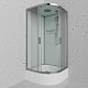 Frank Душевая кабина F400/2 M Brilliant с крышей профиль хром стекло матовое – фотография-4